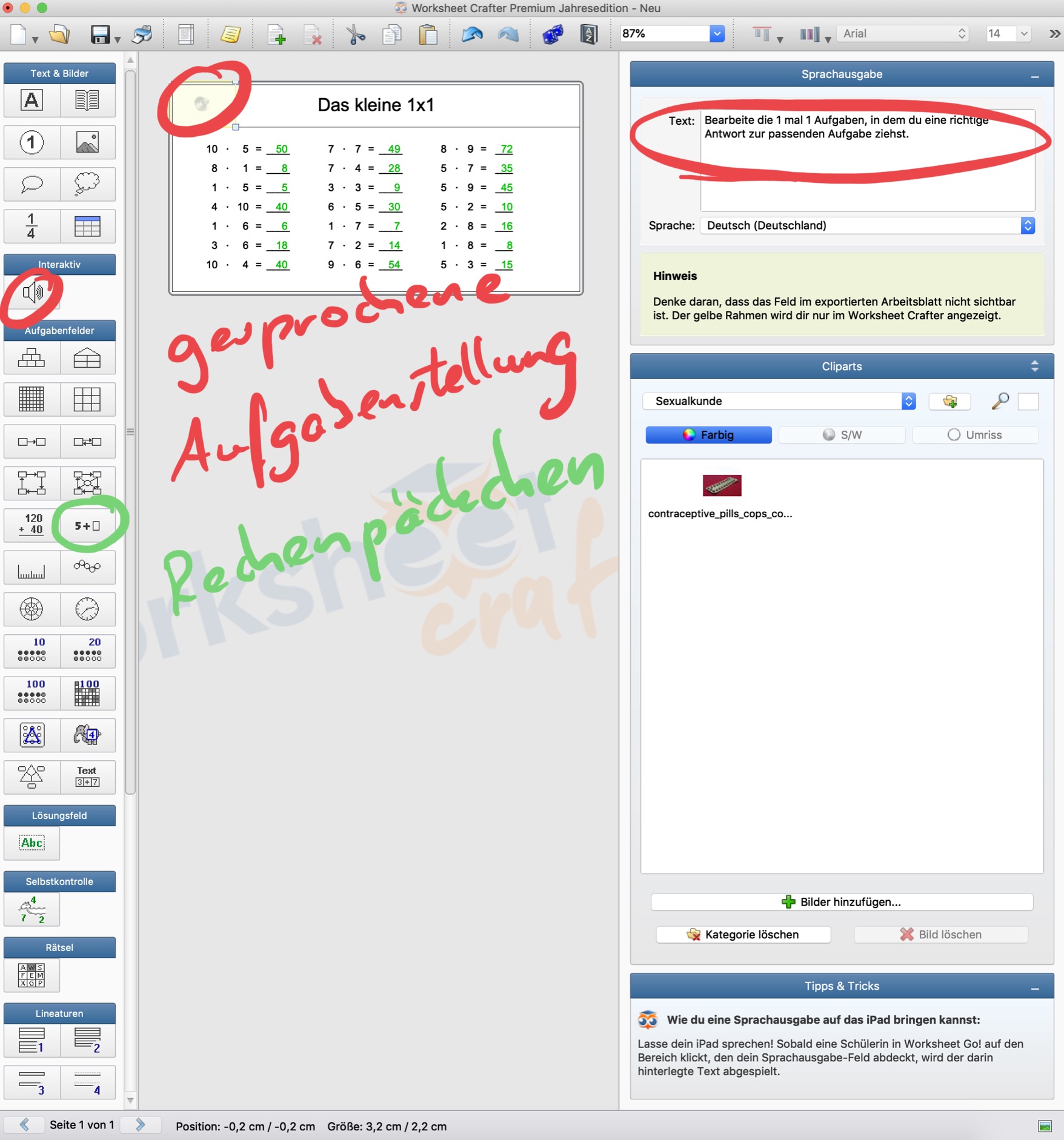 wiki:selbstlern:interaktives_mathe_ab Lerntheke - Ideenwolke